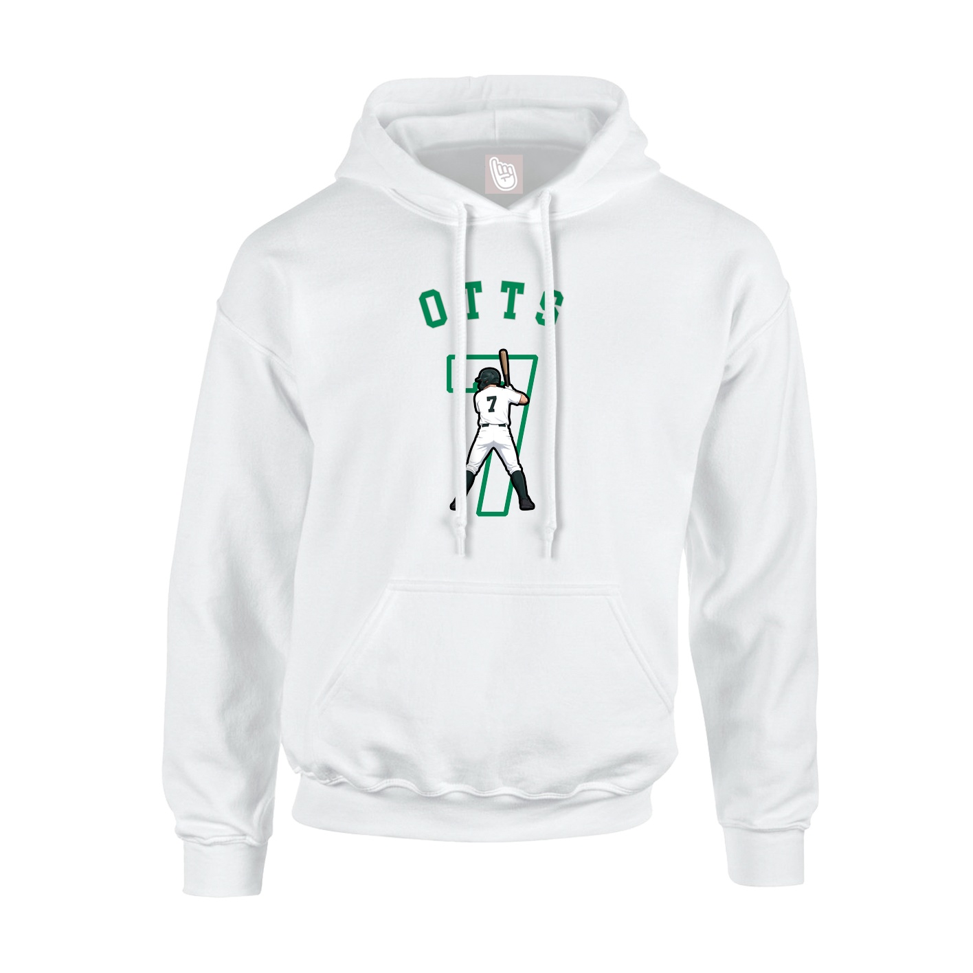 Youth Hoodie — Shirsey Arch in White