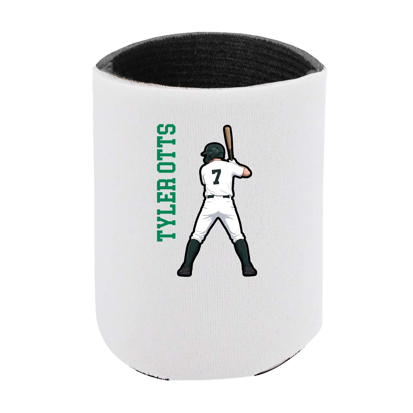 Can Holder — Name Vertical in White