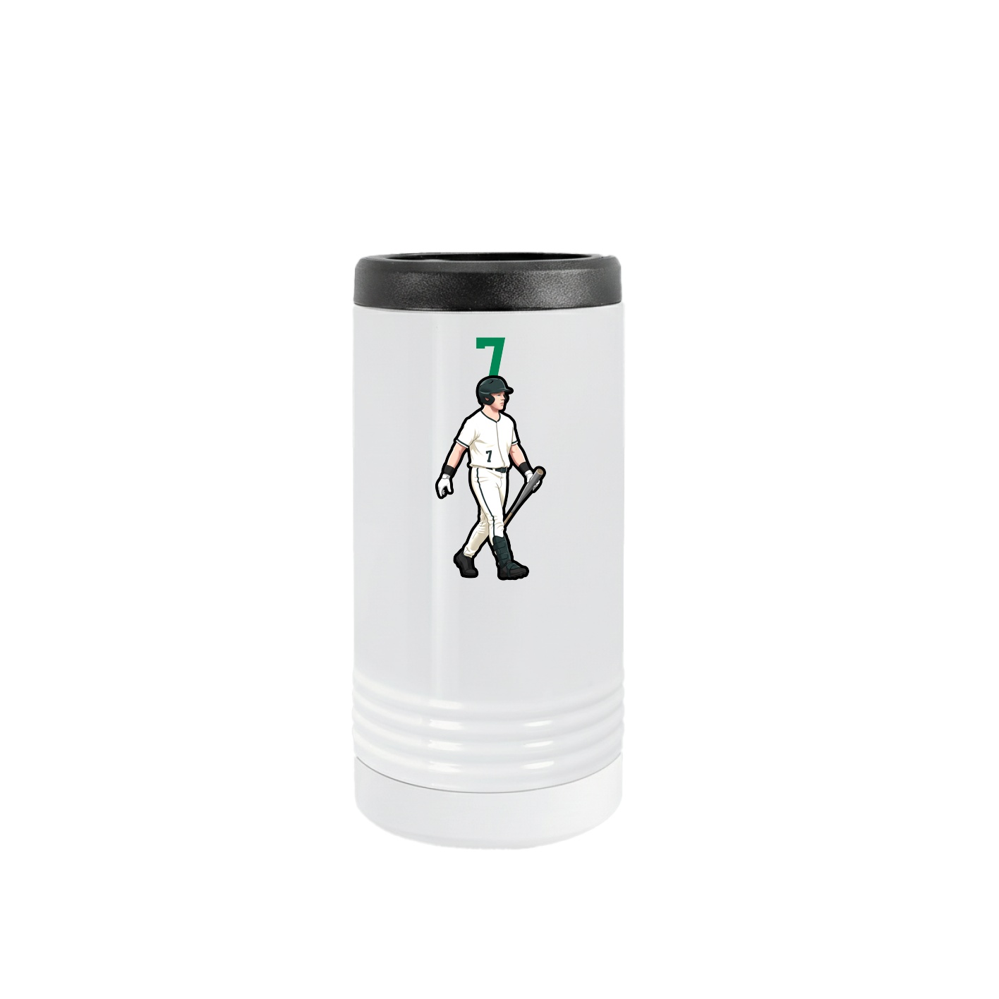 Slim Beverage Holder — Number Top in White