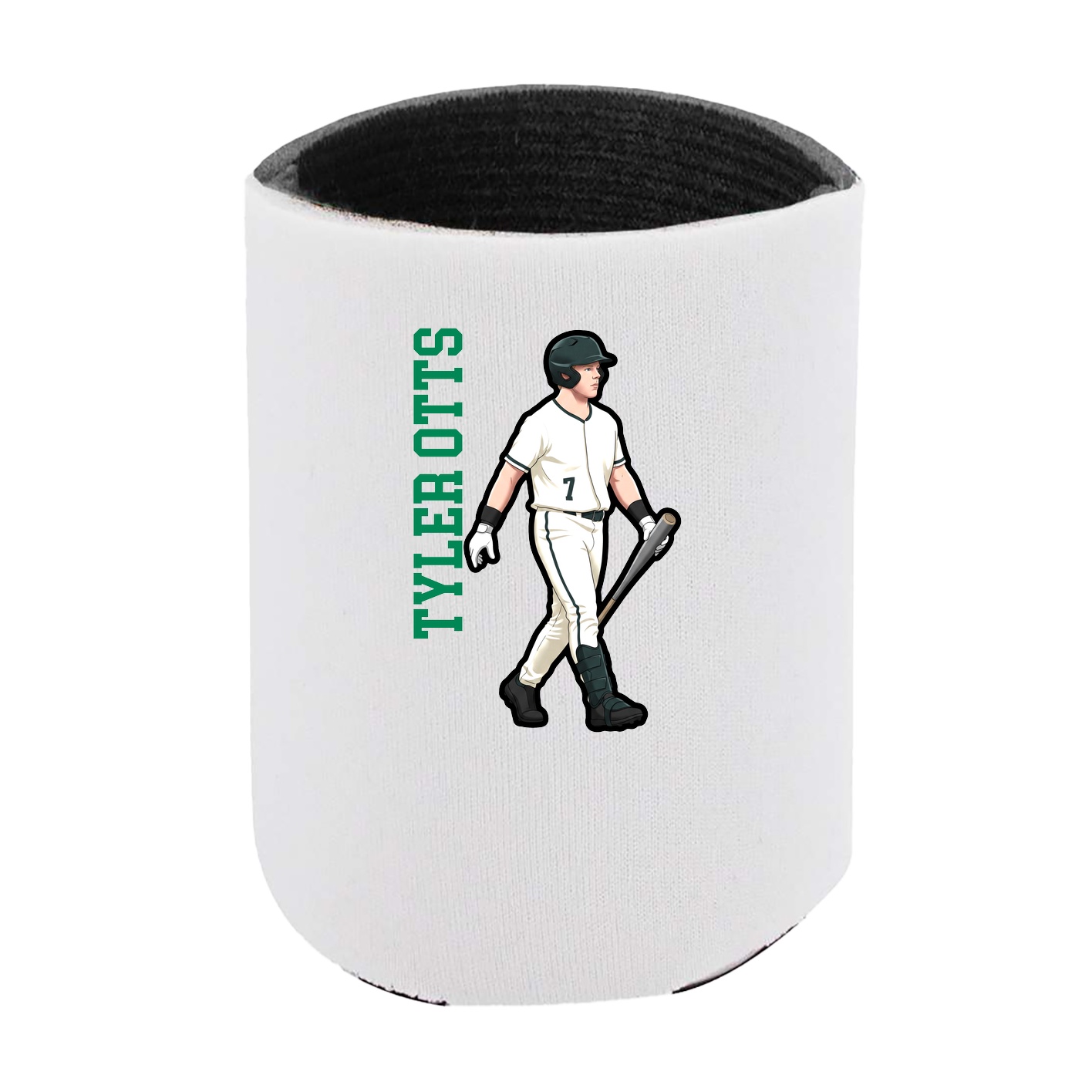 Can Holder — Name Vertical in White