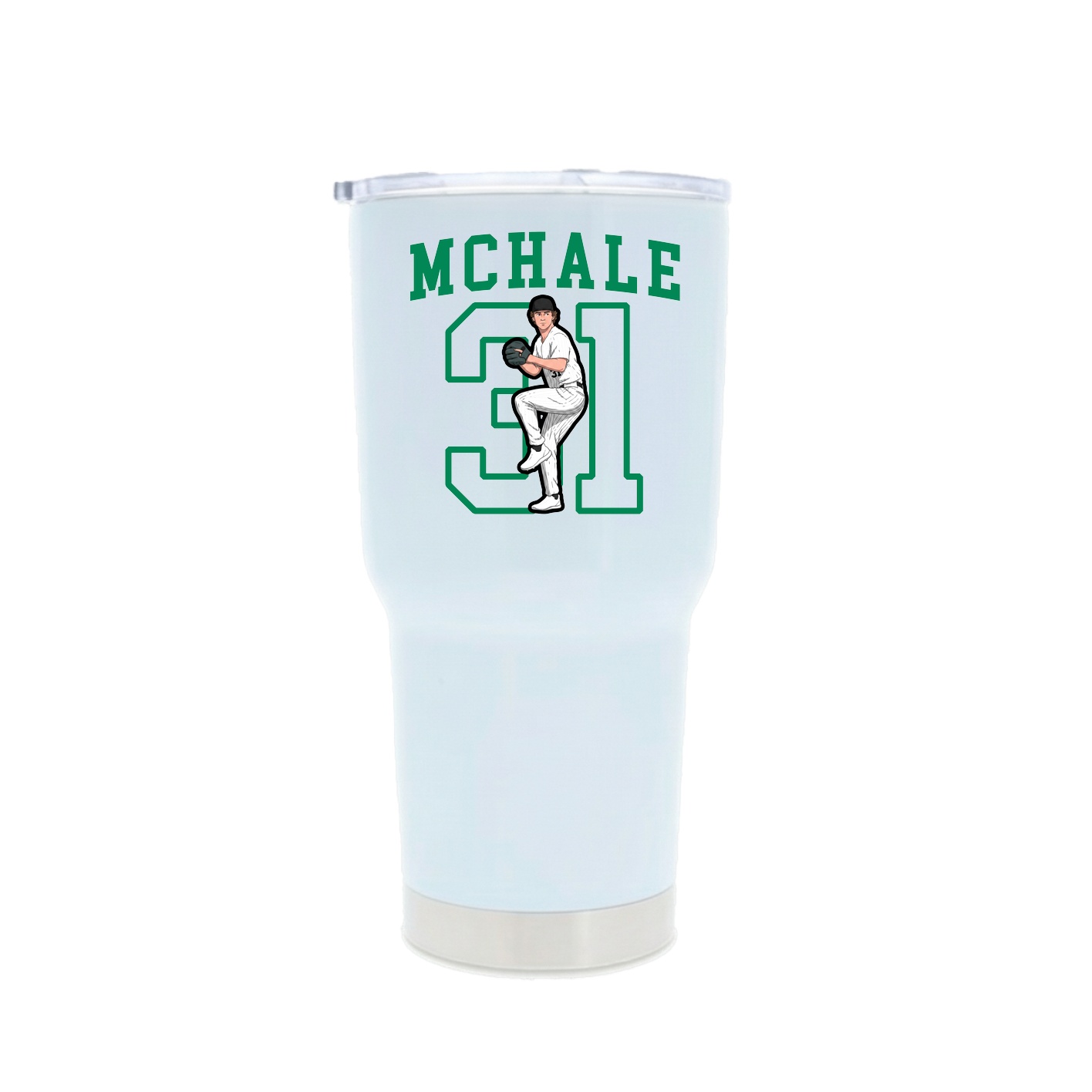 30oz Stainless Steel Tumbler — Shirsey in White