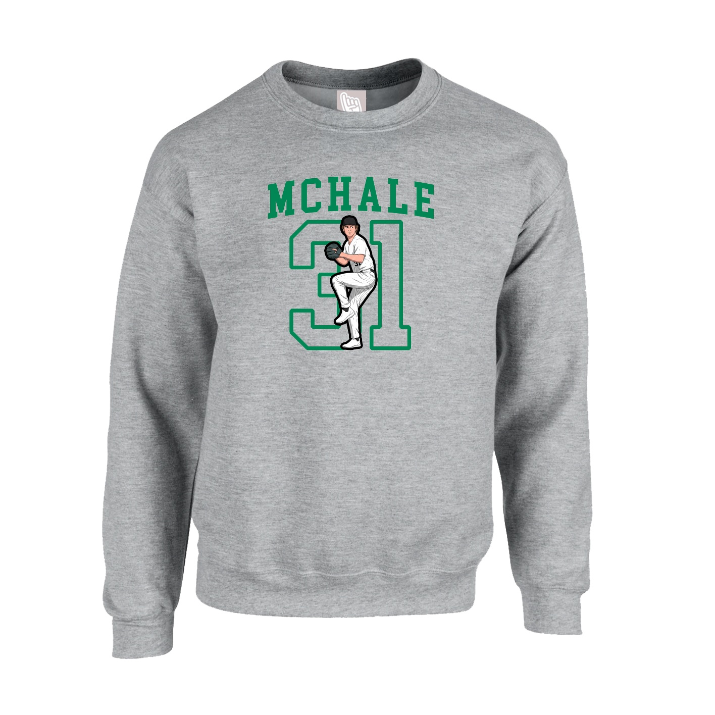 Fleece Crew — Shirsey in Grey