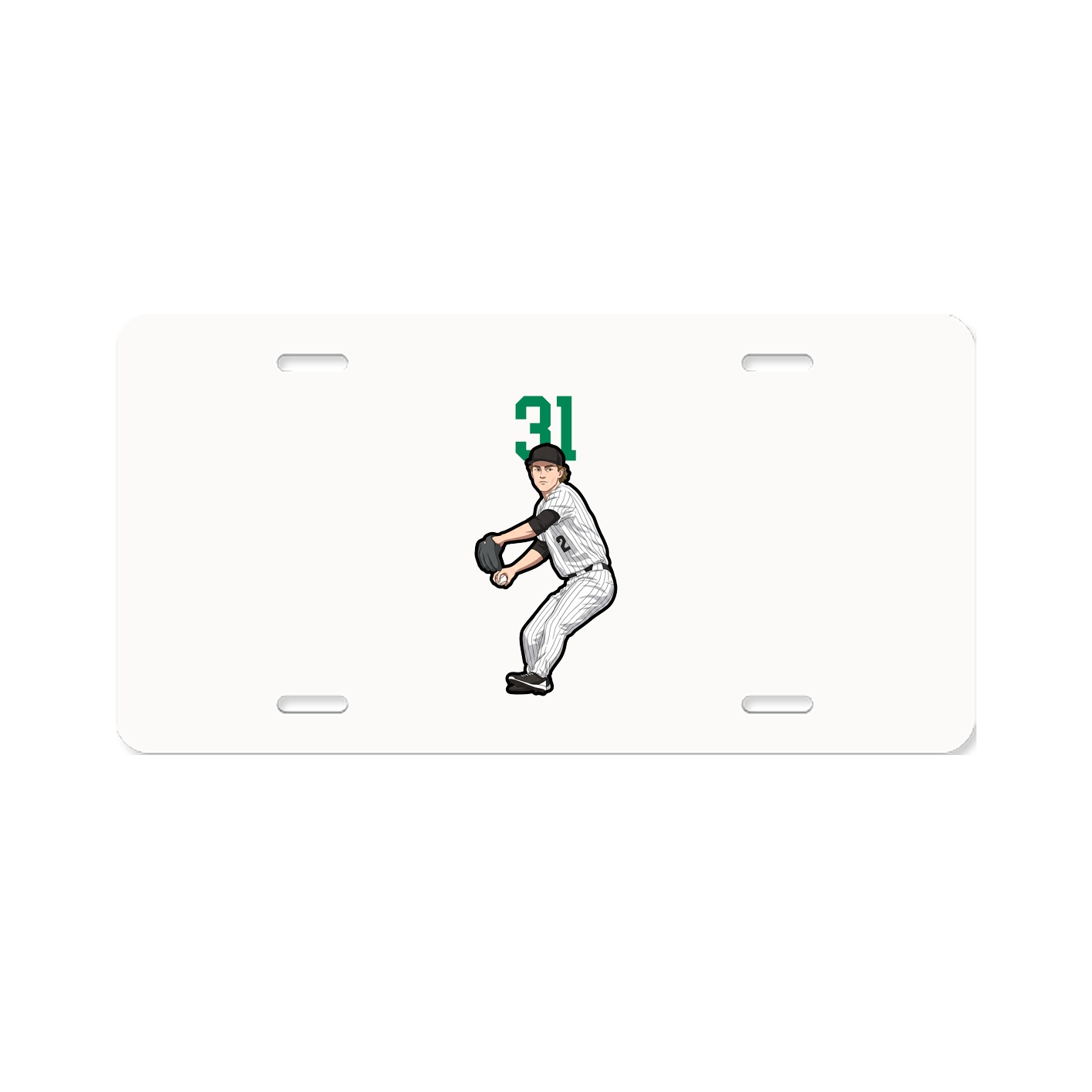 License Plate — Number Top in Classic