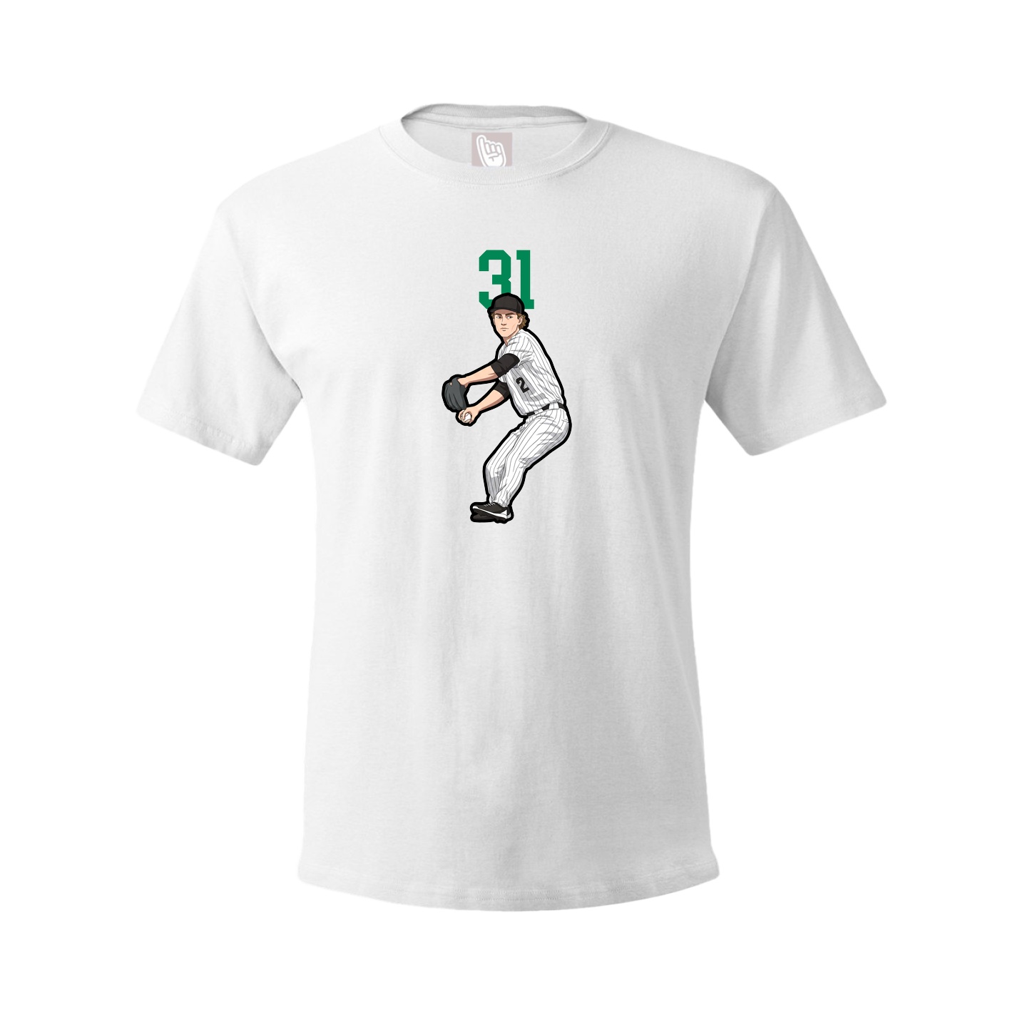 Tee — Number Top in White