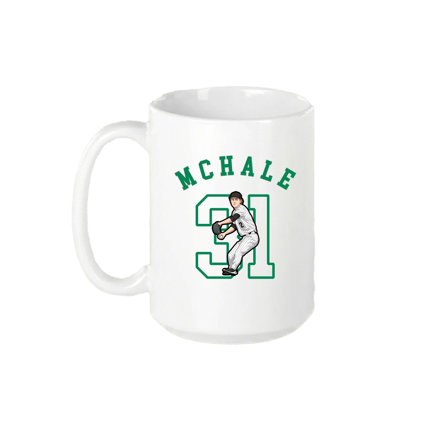 15oz Coffee Mug — Shirsey Arch in White