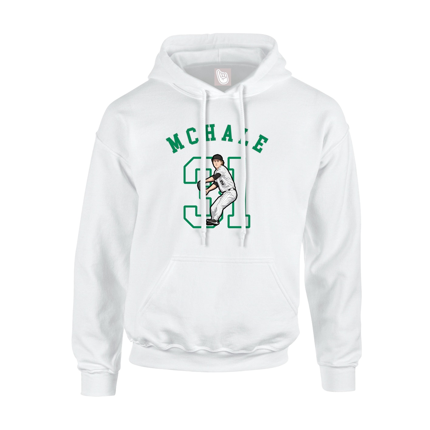 Youth Hoodie — Shirsey Arch in White