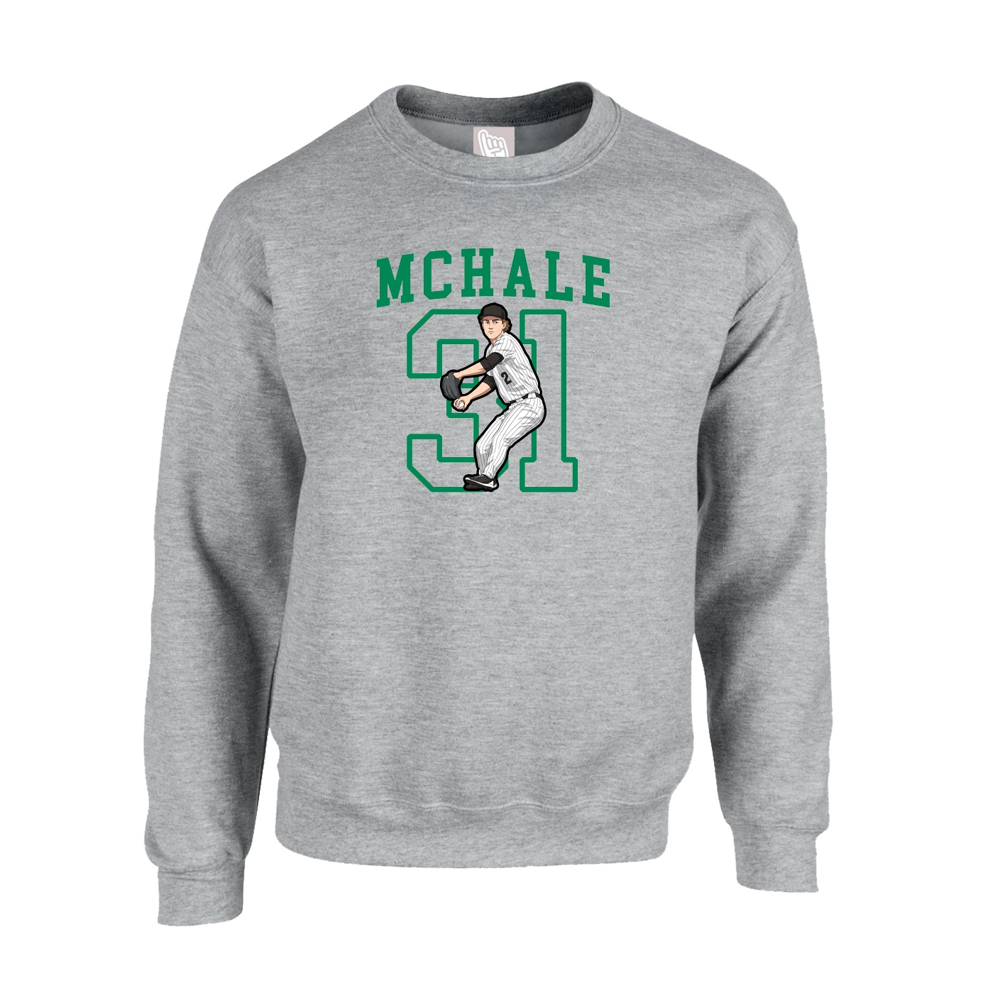 Fleece Crew — Shirsey in Grey