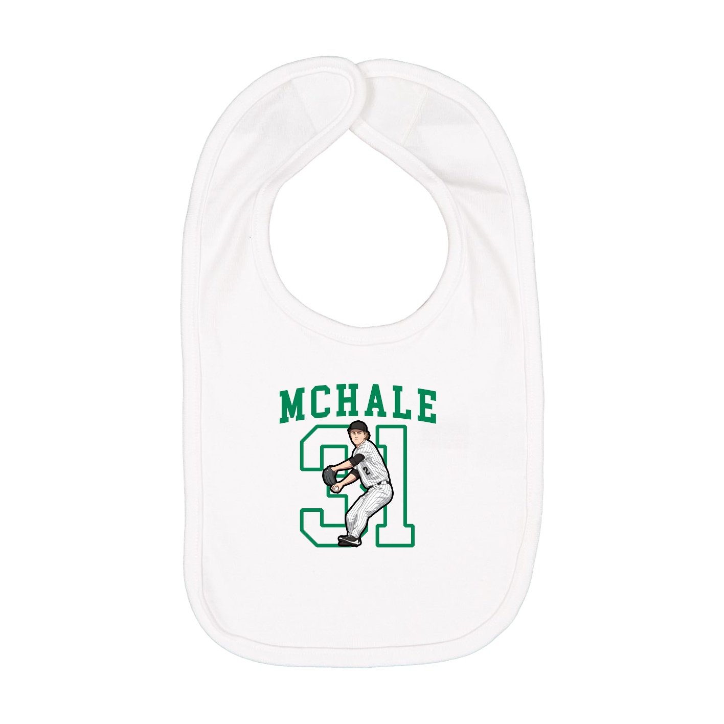 Infant Bib — Shirsey in White