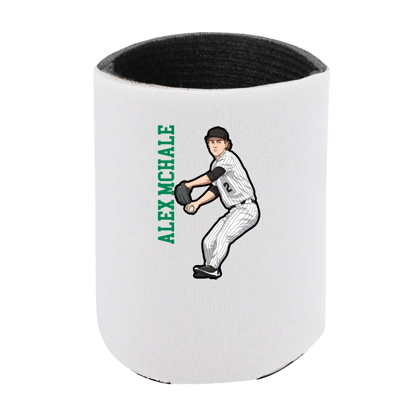 Can Holder — Name Vertical in White