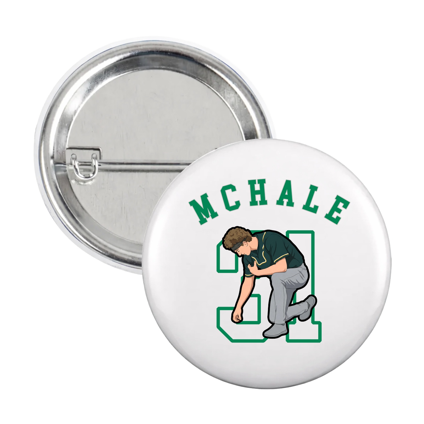 Game Day Button — Shirsey Arch in White