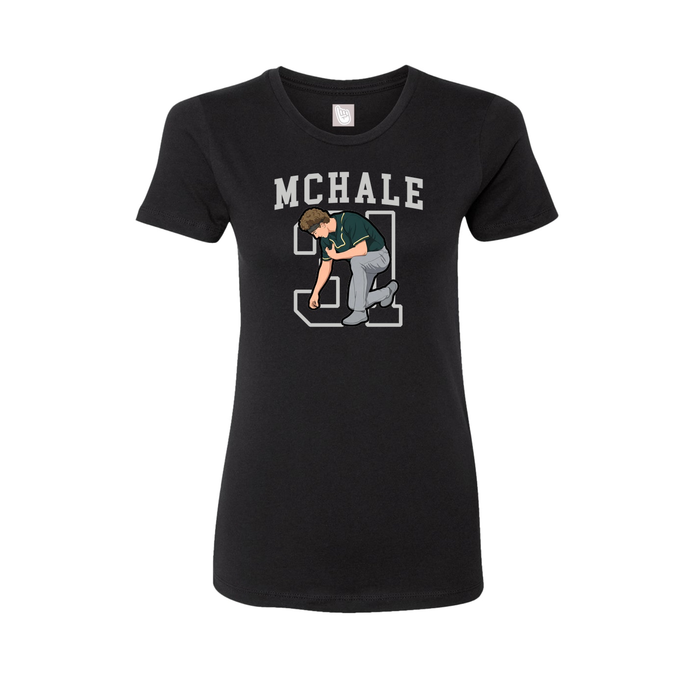 Fitted Women's Tee — Shirsey in Black