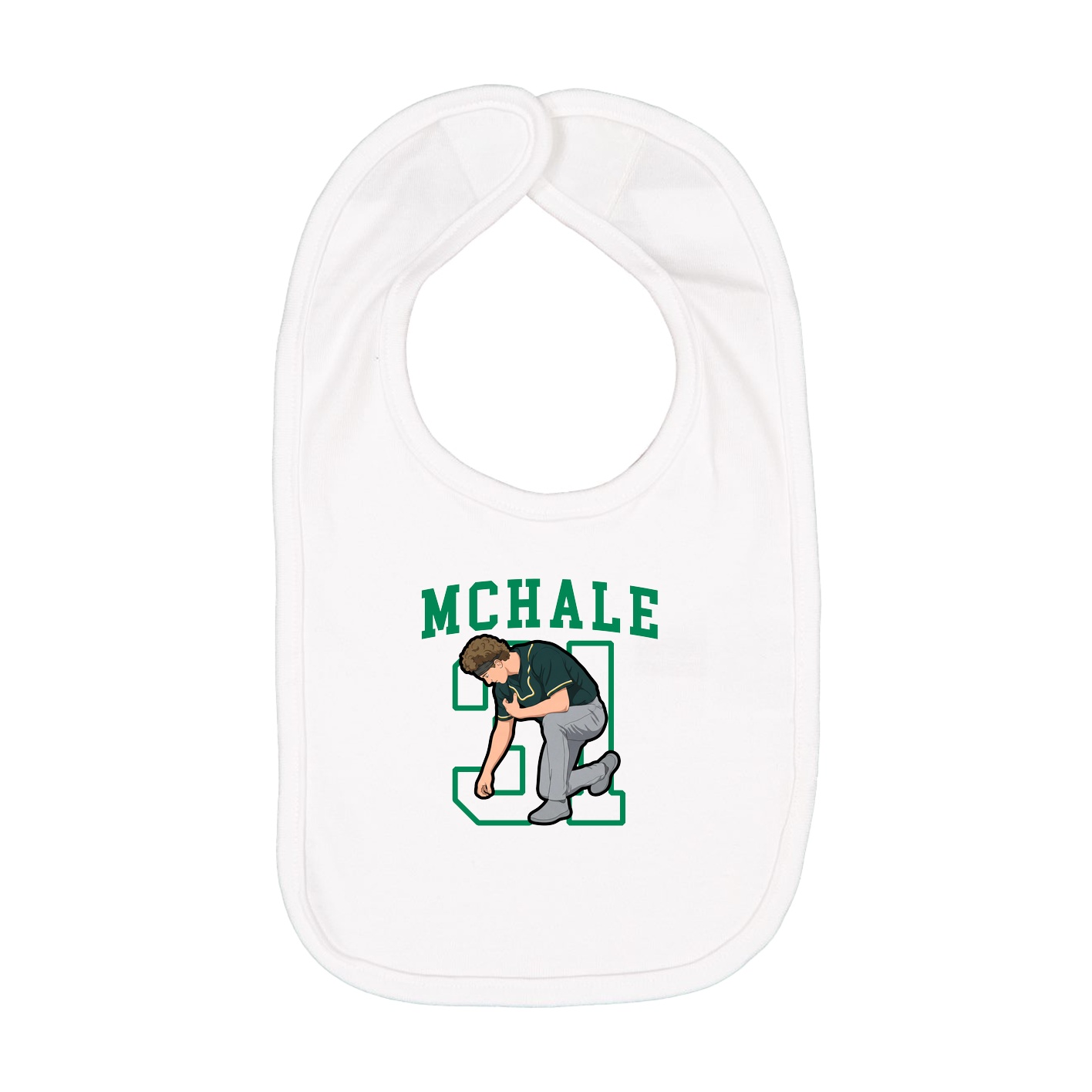 Infant Bib — Shirsey in White