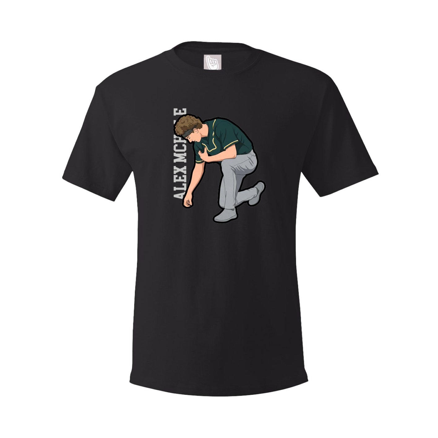Youth Tee — Name Vertical in Black
