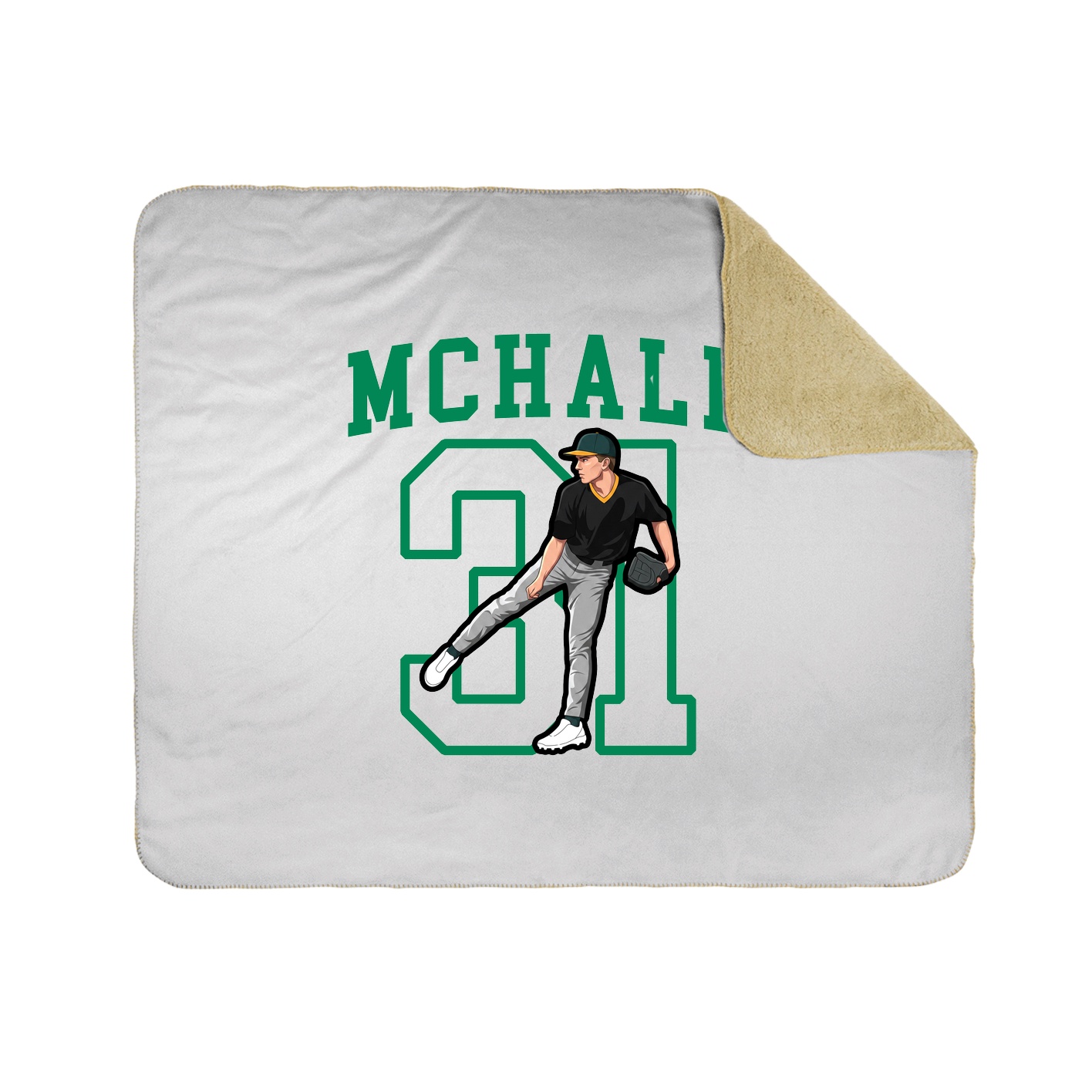 Throw Blanket — Shirsey in White