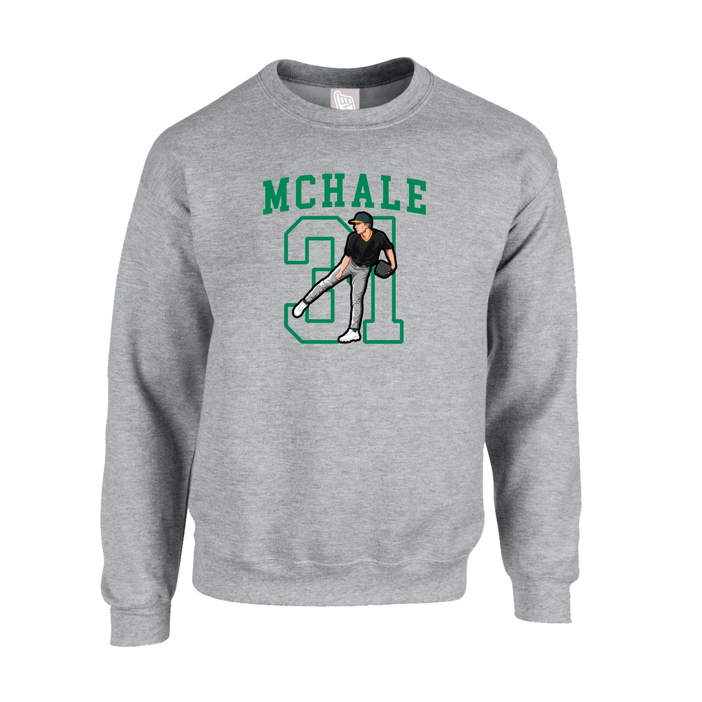 Fleece Crew — Shirsey in Grey