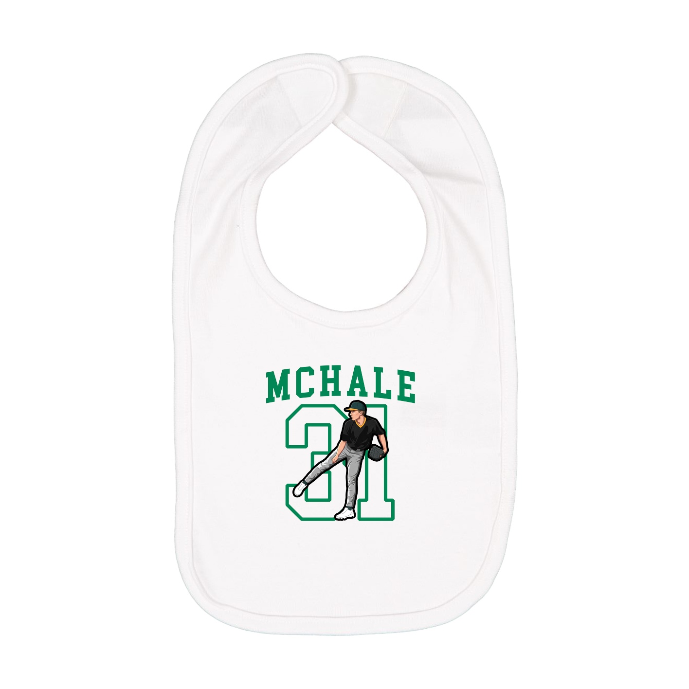 Infant Bib — Shirsey in White