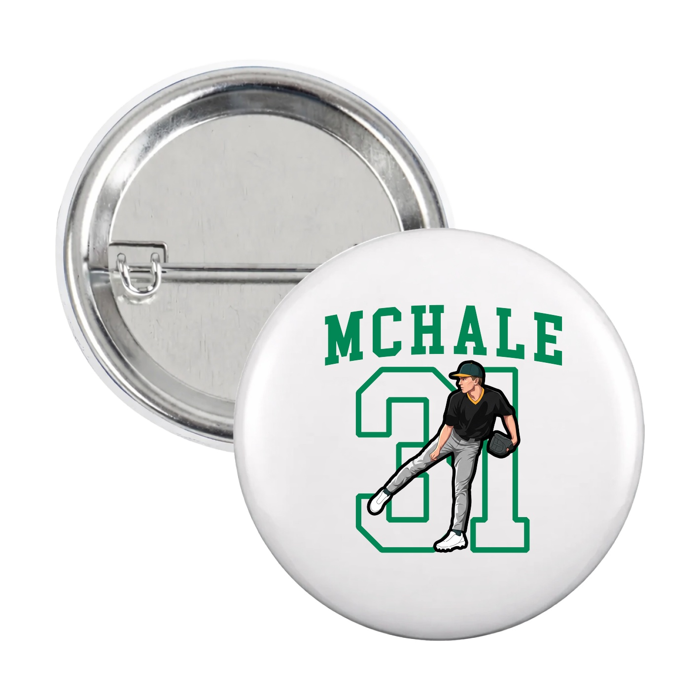 Game Day Button — Shirsey in White