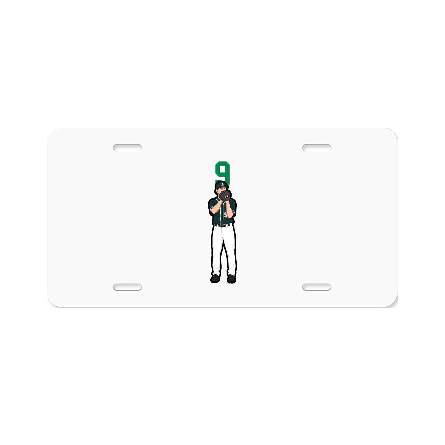 License Plate — Number Top in Classic