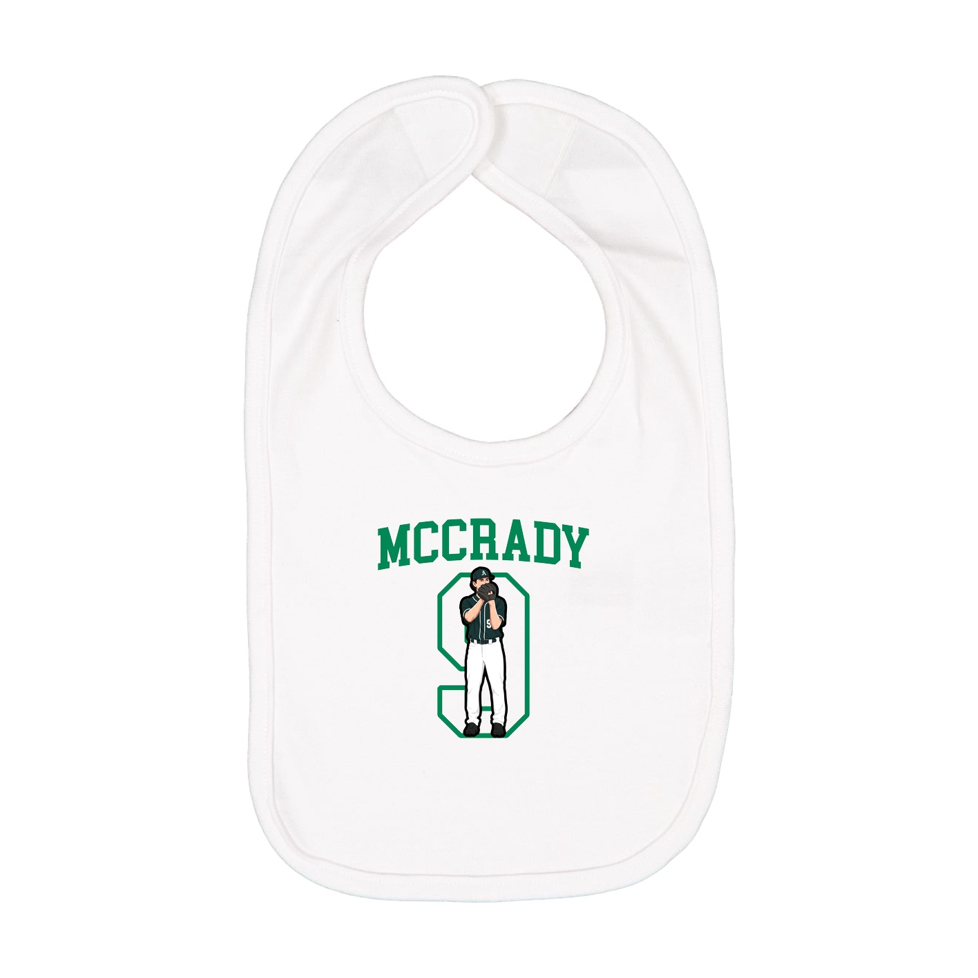 Infant Bib — Shirsey in White