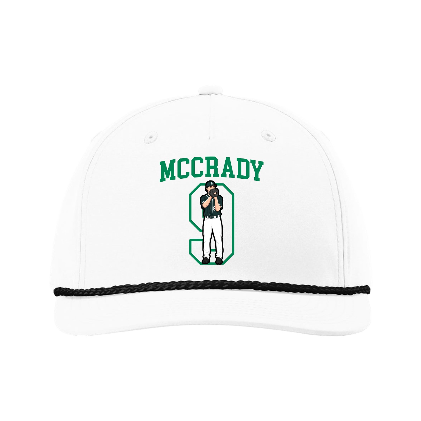 Five-Panel Classic Rope Cap — Shirsey in White