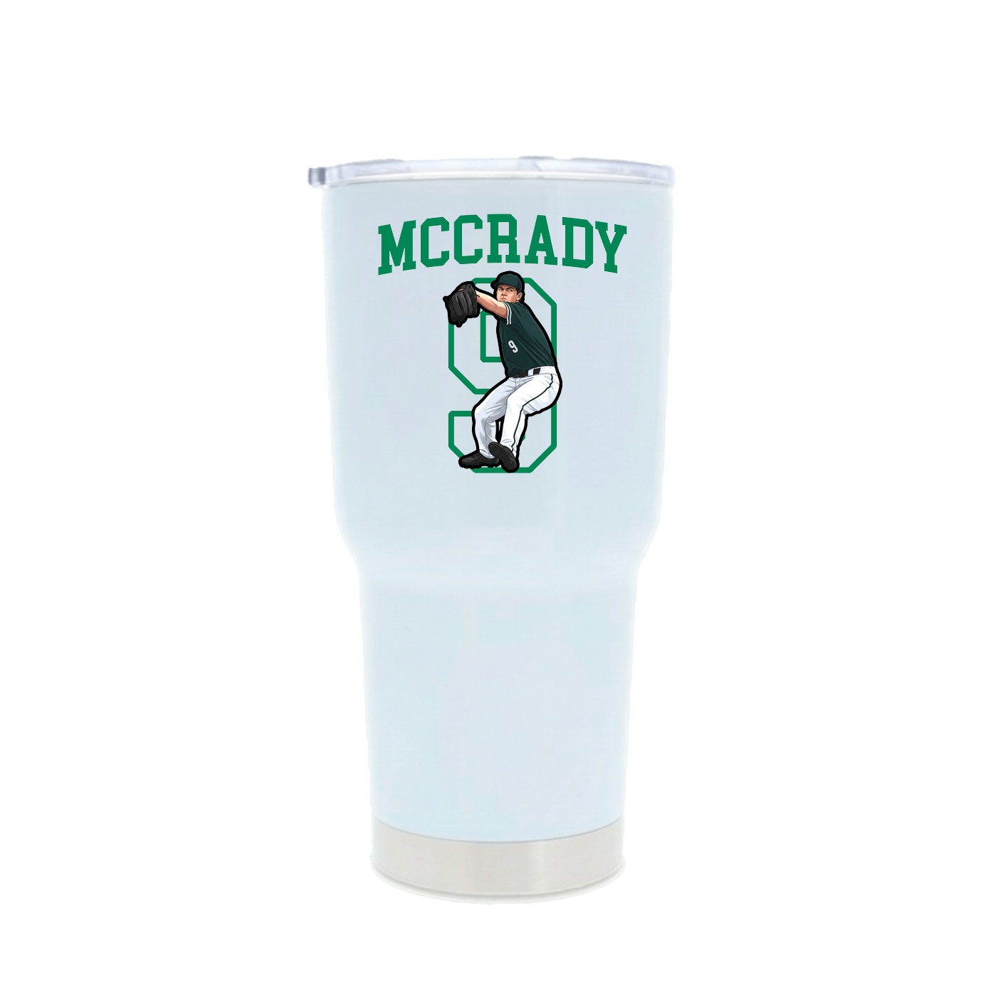 30oz Stainless Steel Tumbler — Shirsey in White
