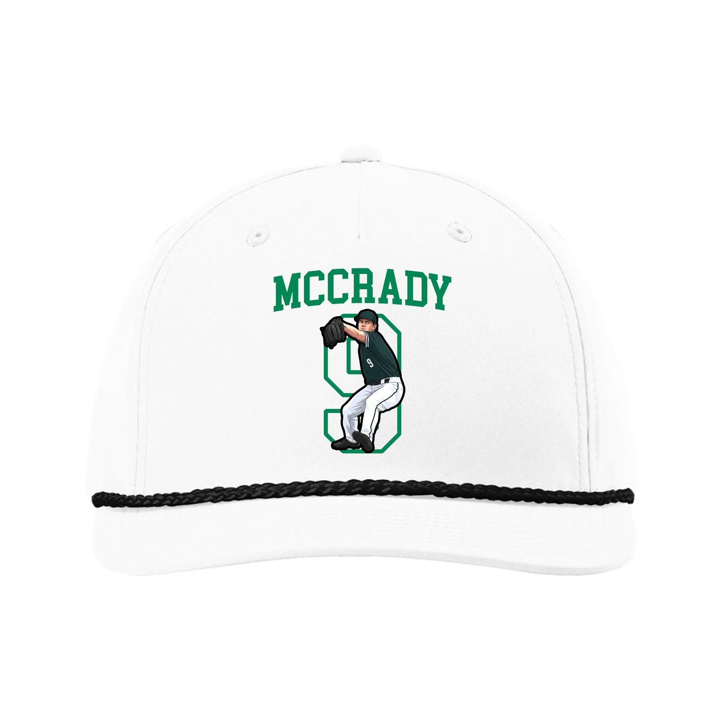 Five-Panel Classic Rope Cap — Shirsey in White