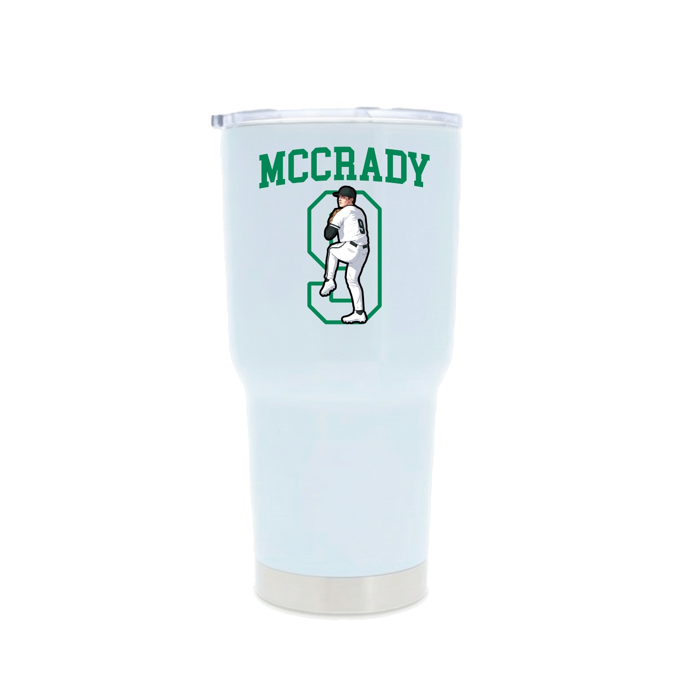 30oz Stainless Steel Tumbler — Shirsey in White