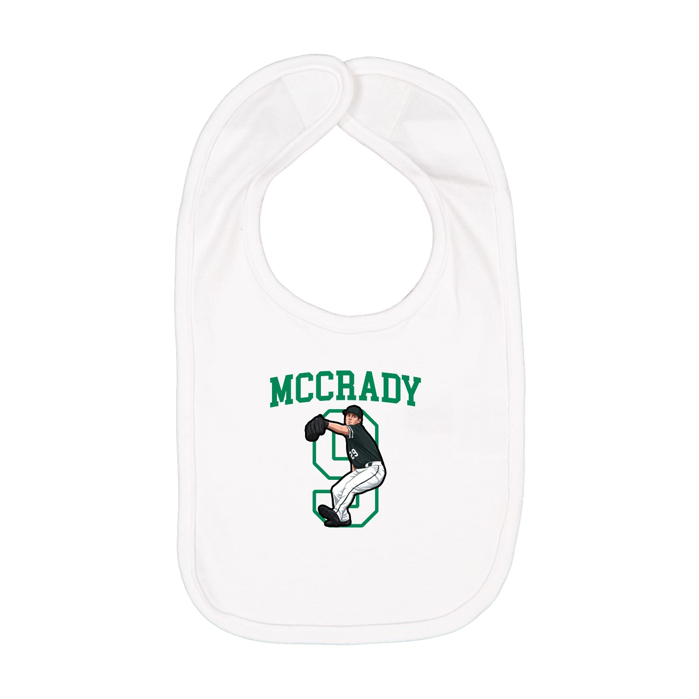 Infant Bib — Shirsey in White