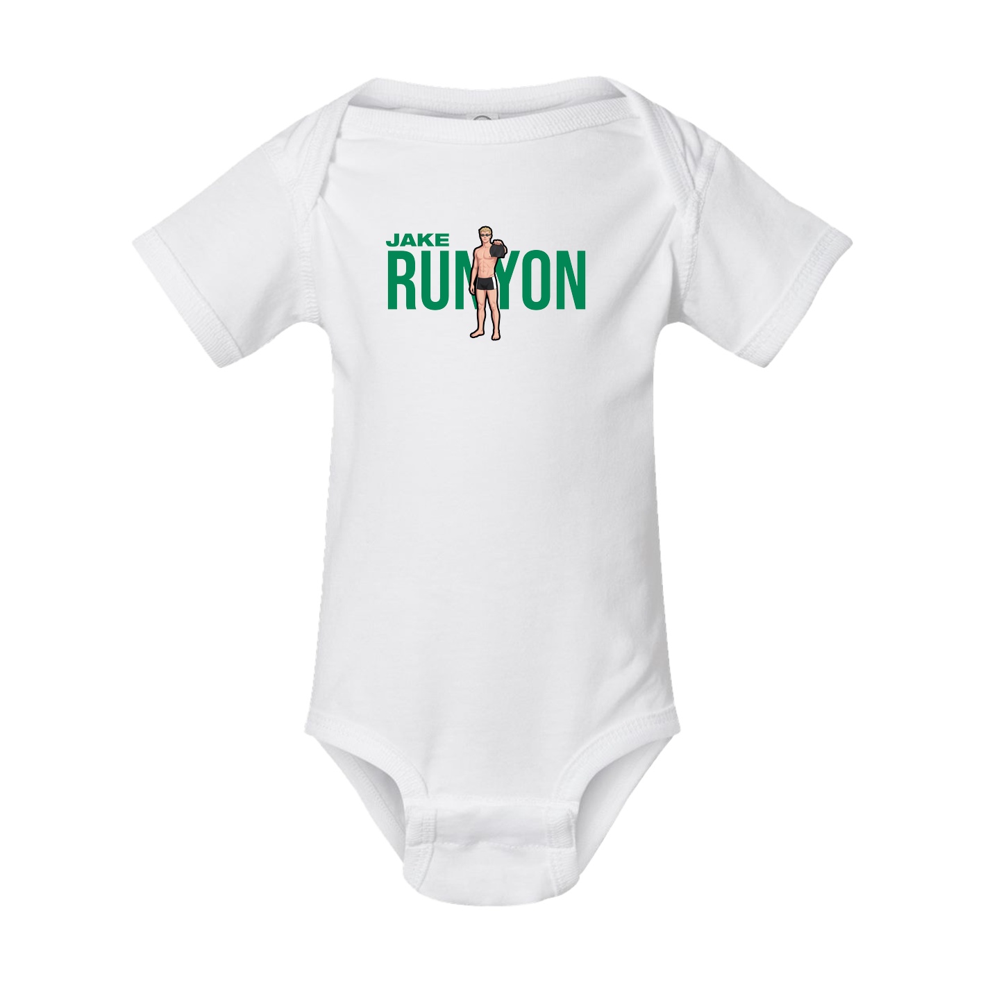 Baby Onesie — Player Name in White
