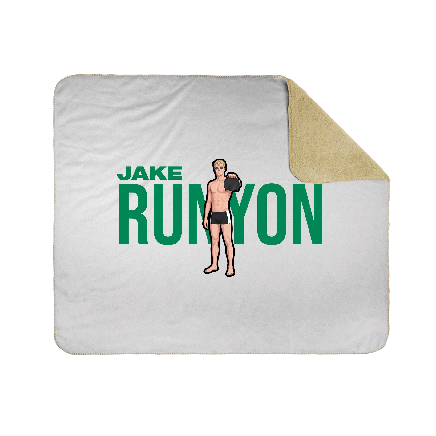 Throw Blanket — Player Name in White
