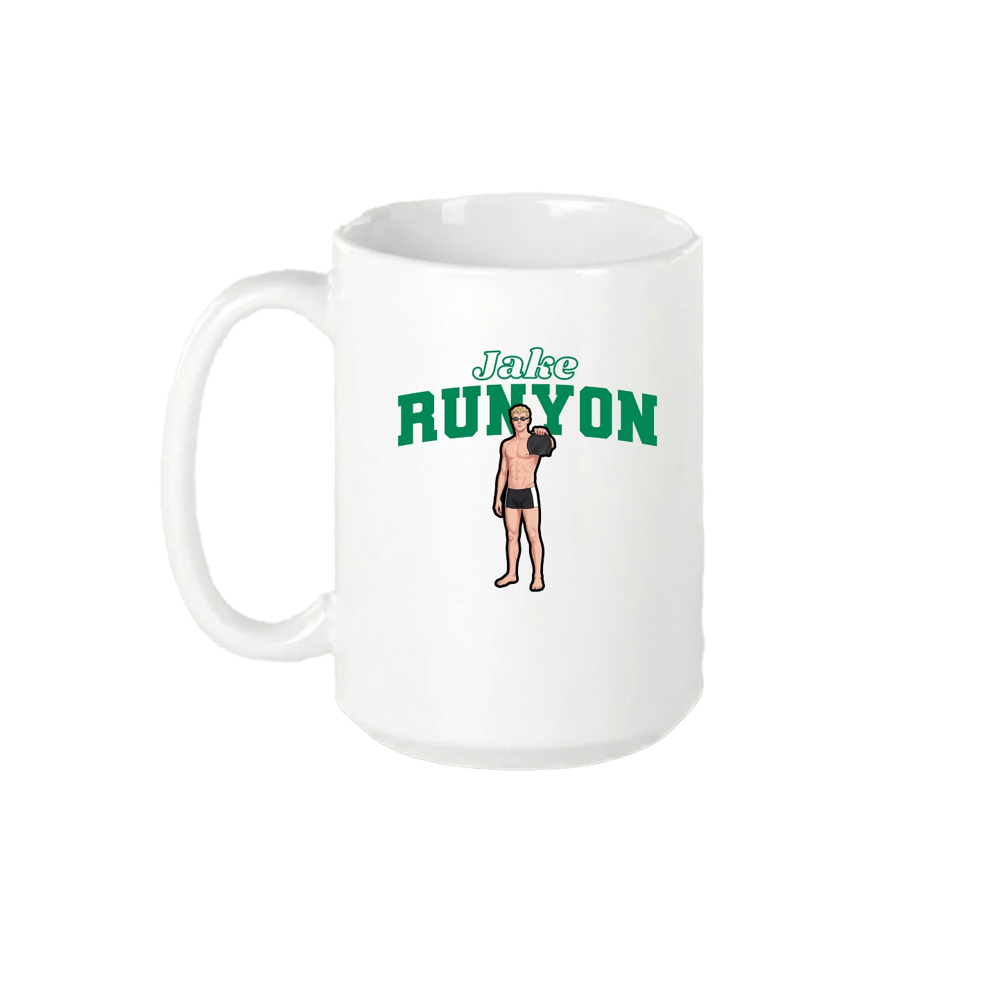 15oz Coffee Mug — Name Arch in White