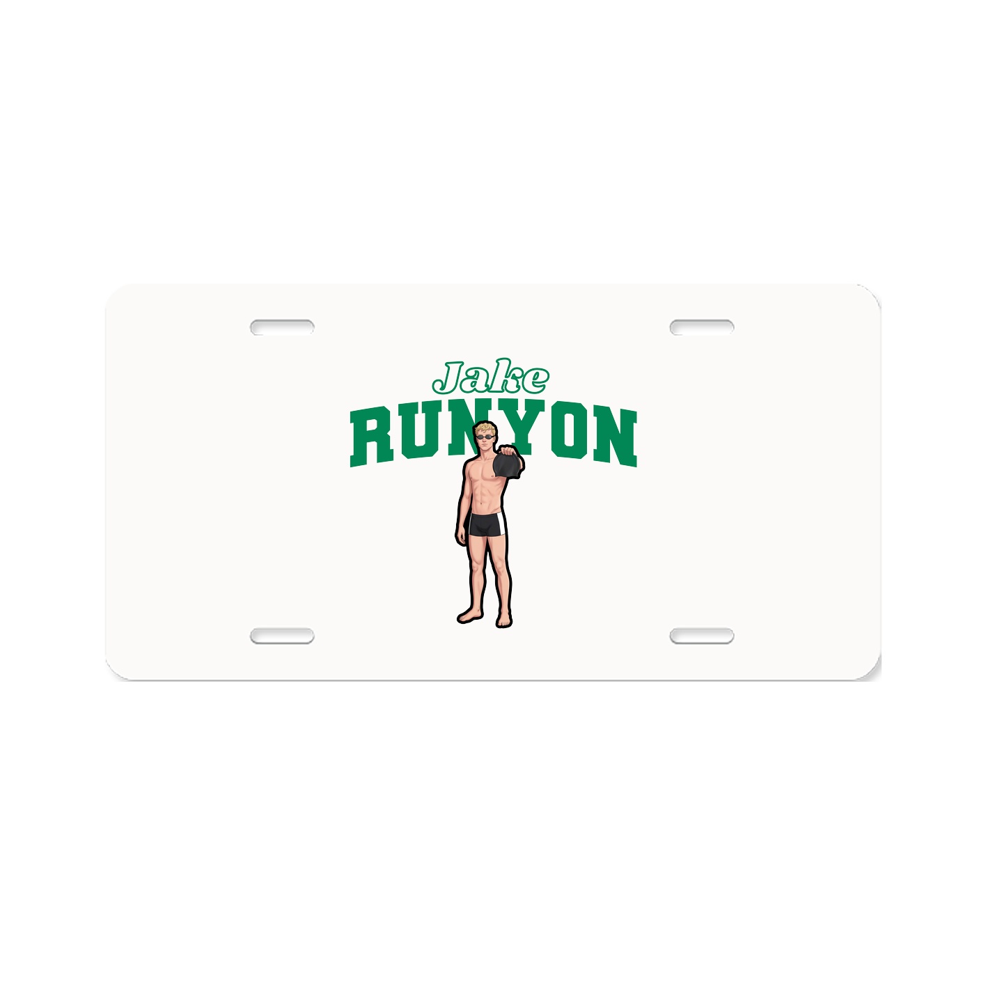 License Plate — Name Arch in Classic