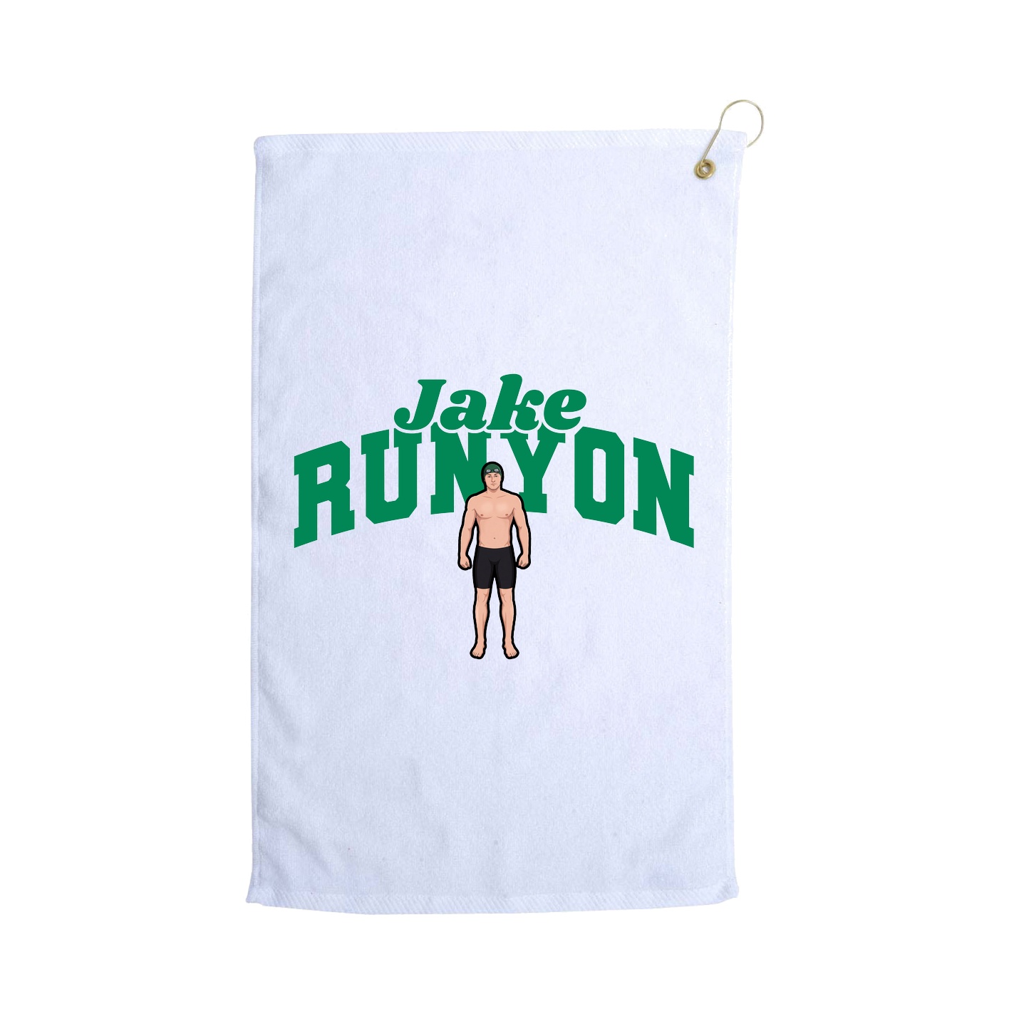 Golf Towel — Signature Arch in White