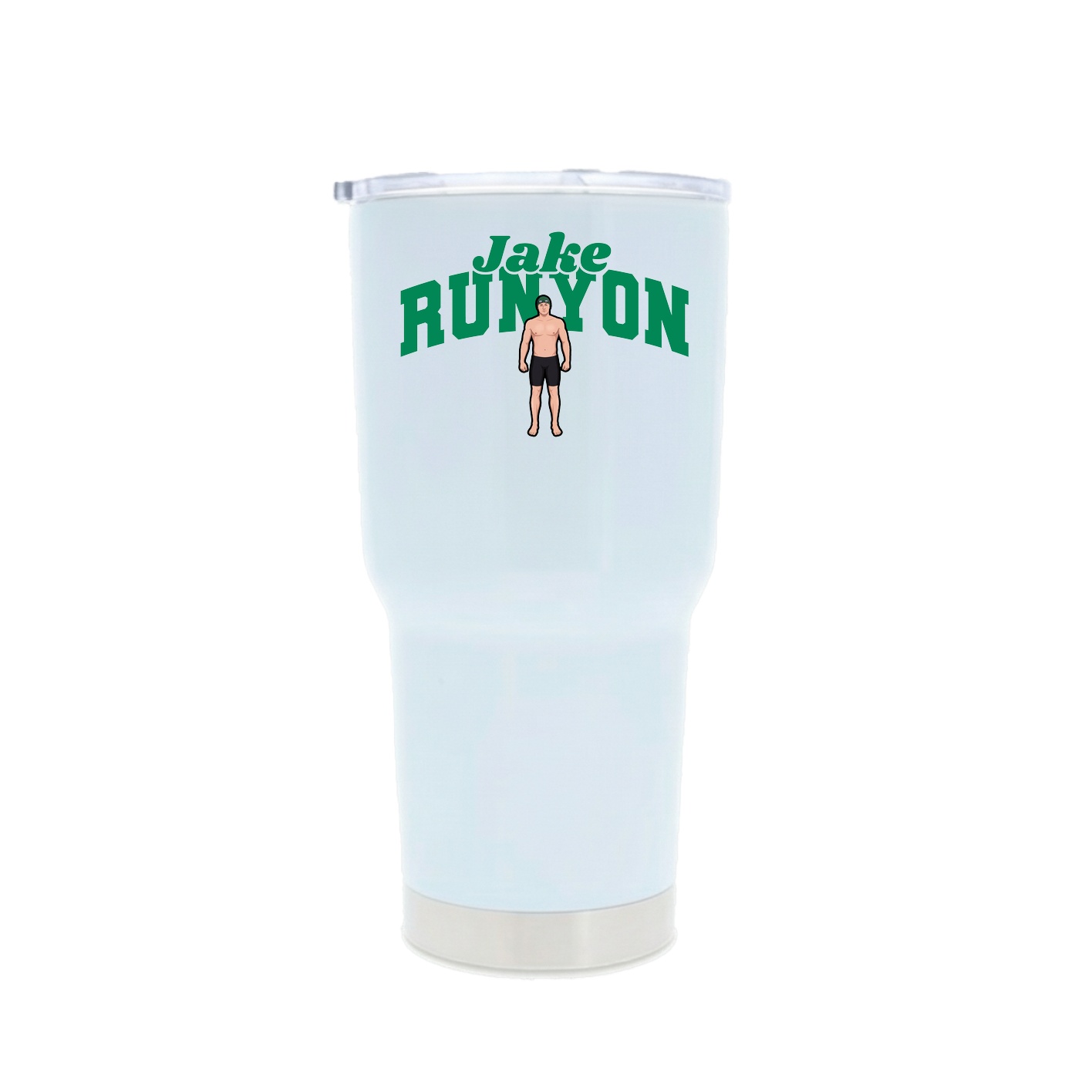 30oz Stainless Steel Tumbler — Signature Arch in White