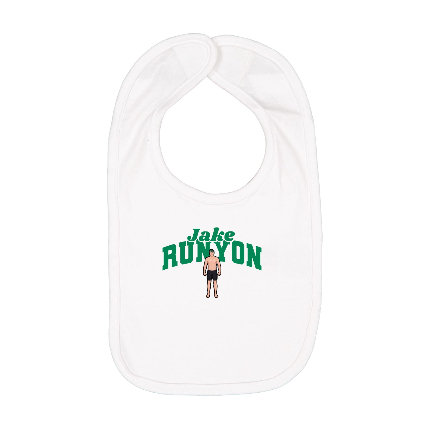 Infant Bib — Signature Arch in White
