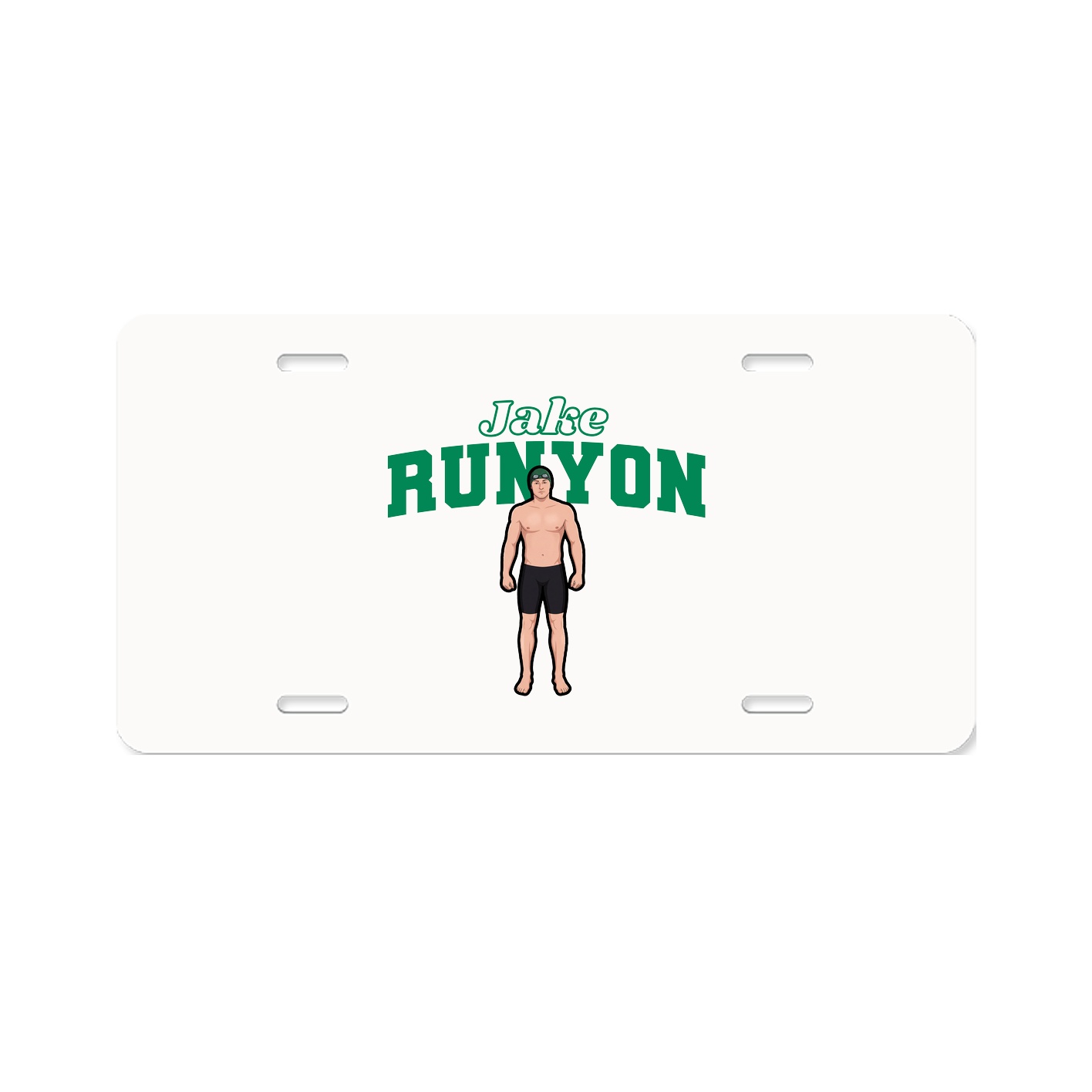 License Plate — Name Arch in Classic