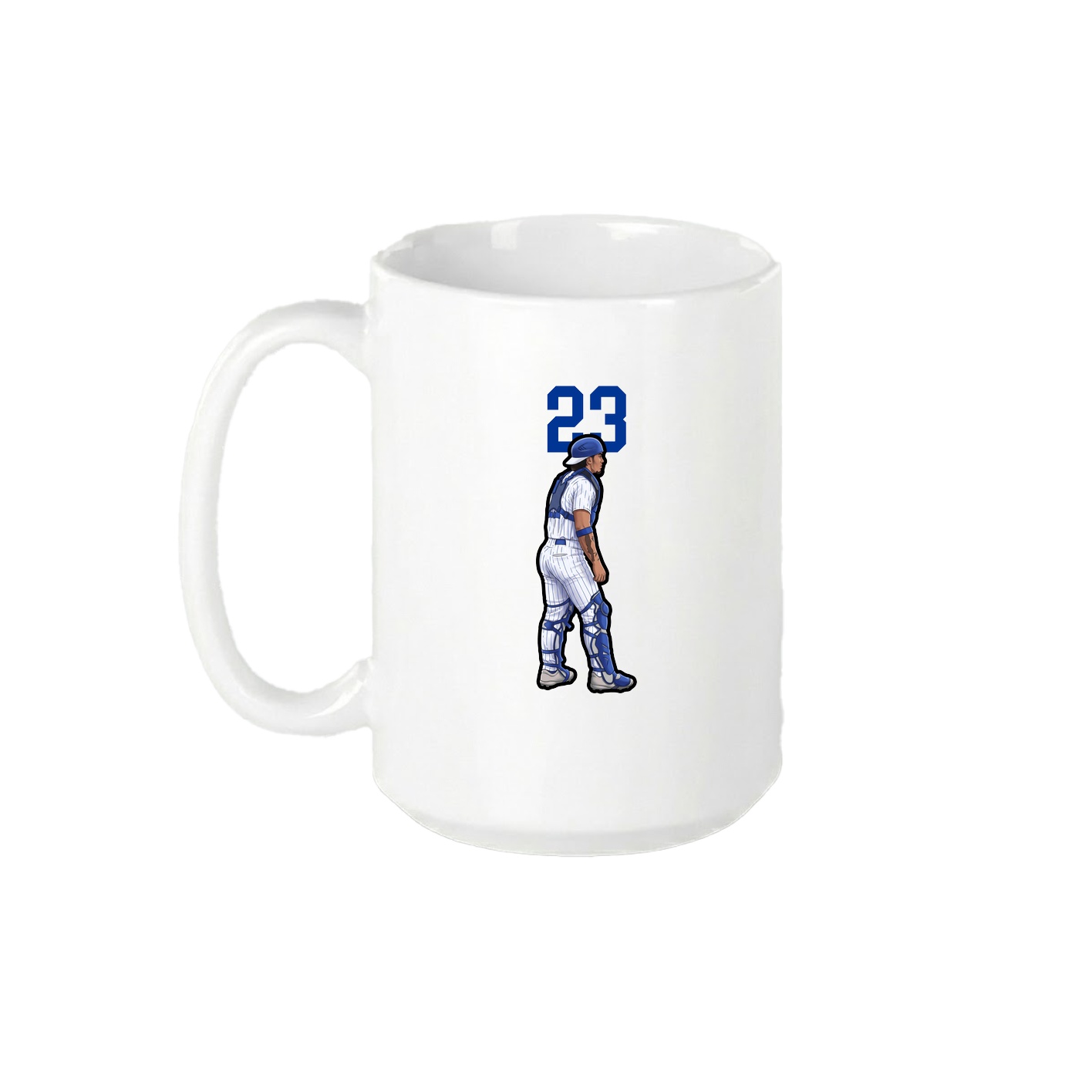 15oz Coffee Mug — Number Top in White