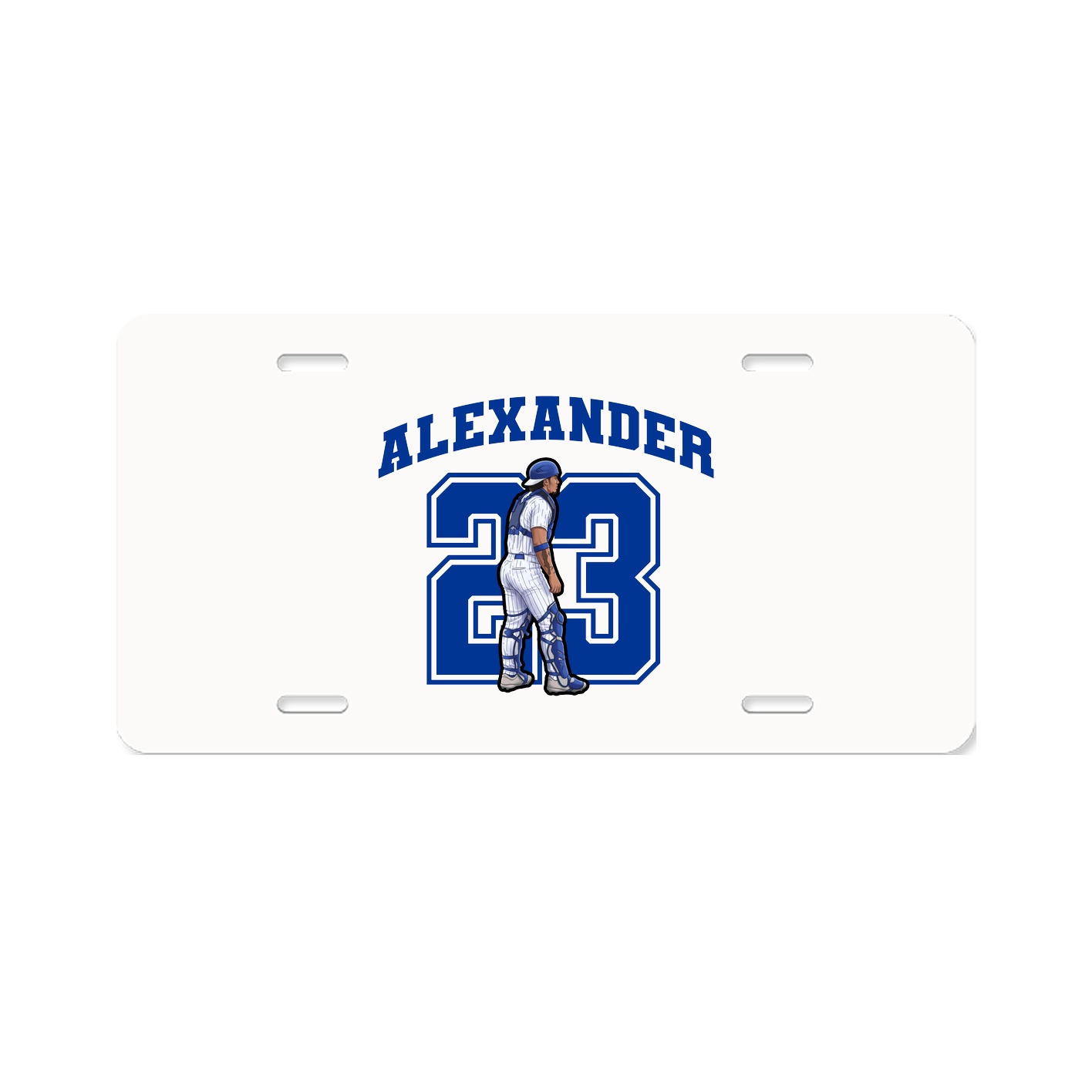 License Plate — Number in Classic