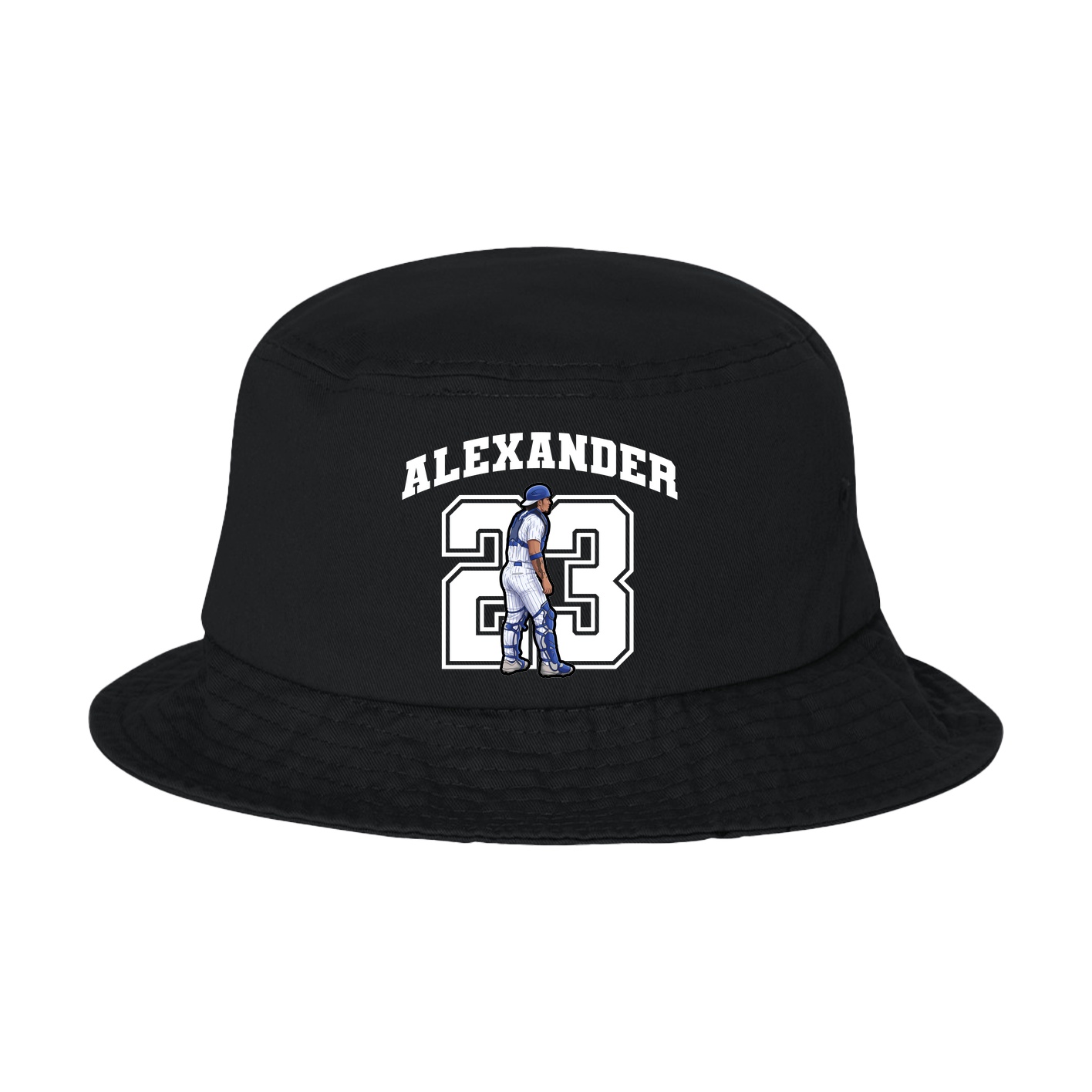 Bucket Cap — Number in Black