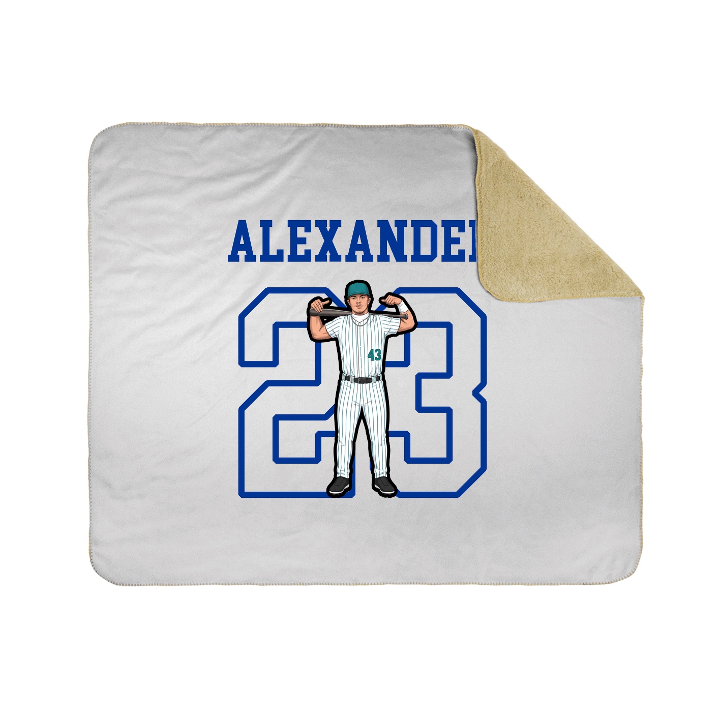 Throw Blanket — Shirsey in White