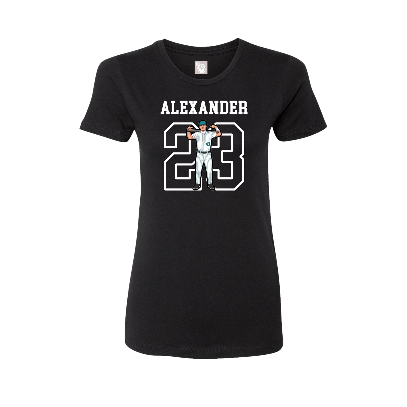 Fitted Women's Tee — Shirsey in Black
