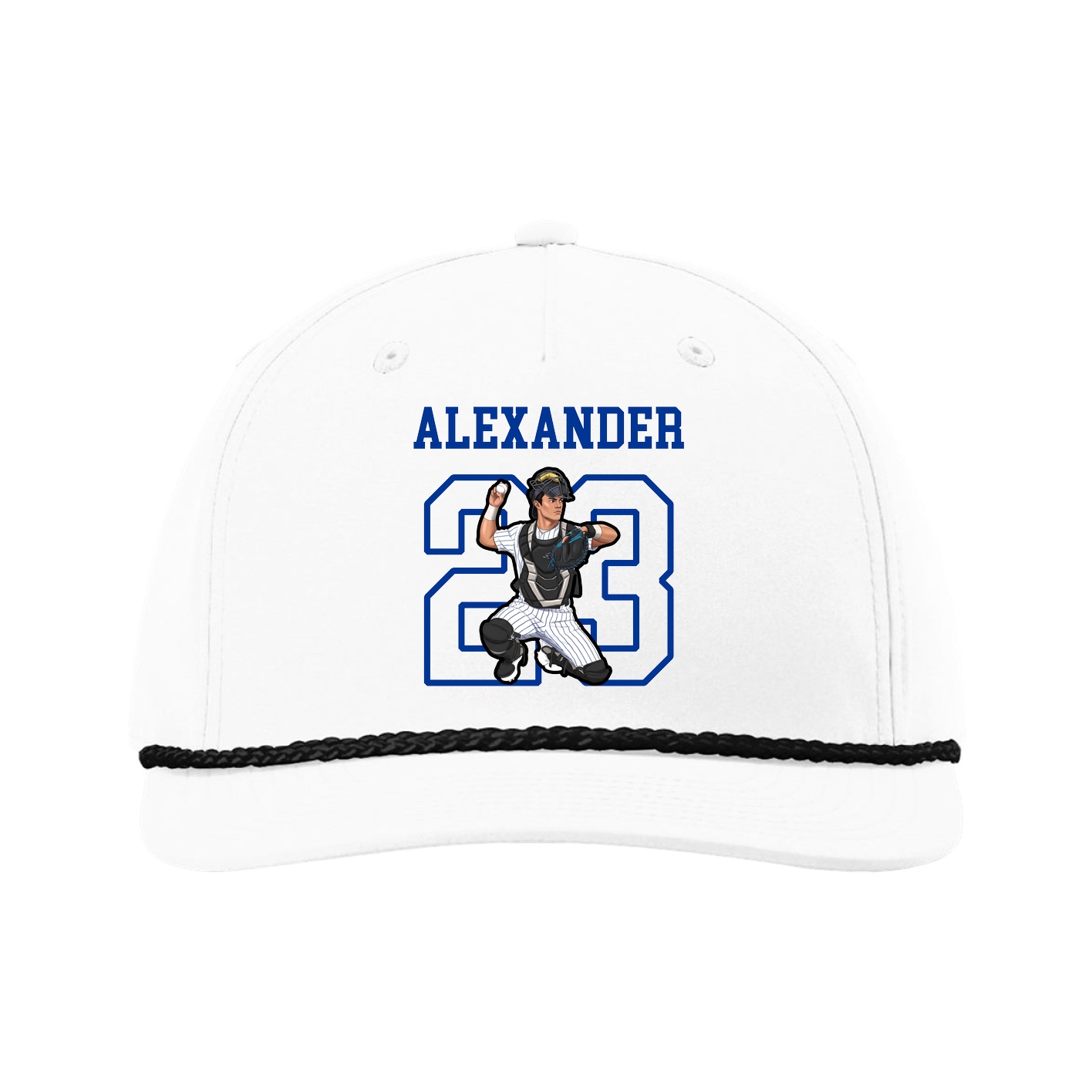 Five-Panel Classic Rope Cap — Shirsey in White