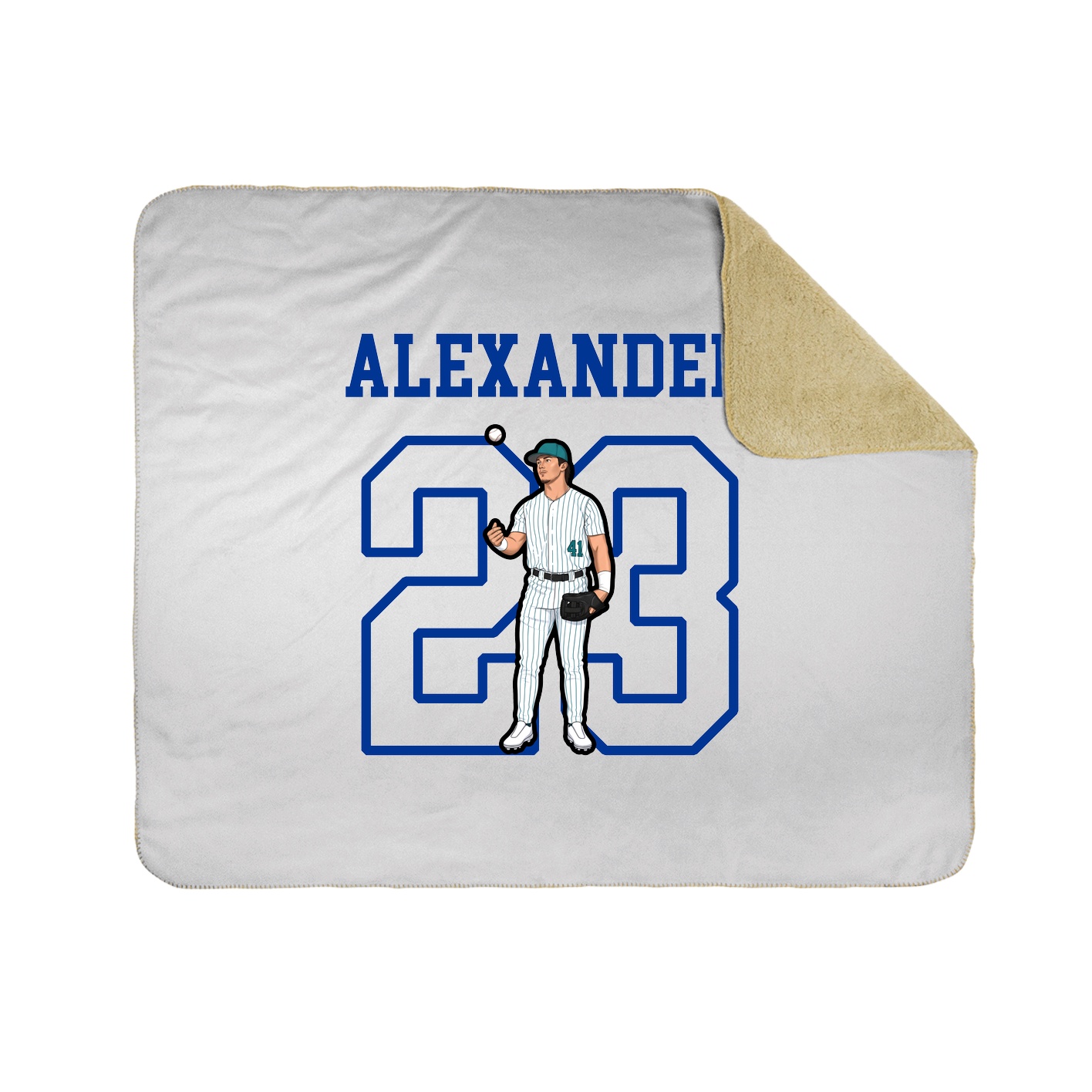 Throw Blanket — Shirsey in White