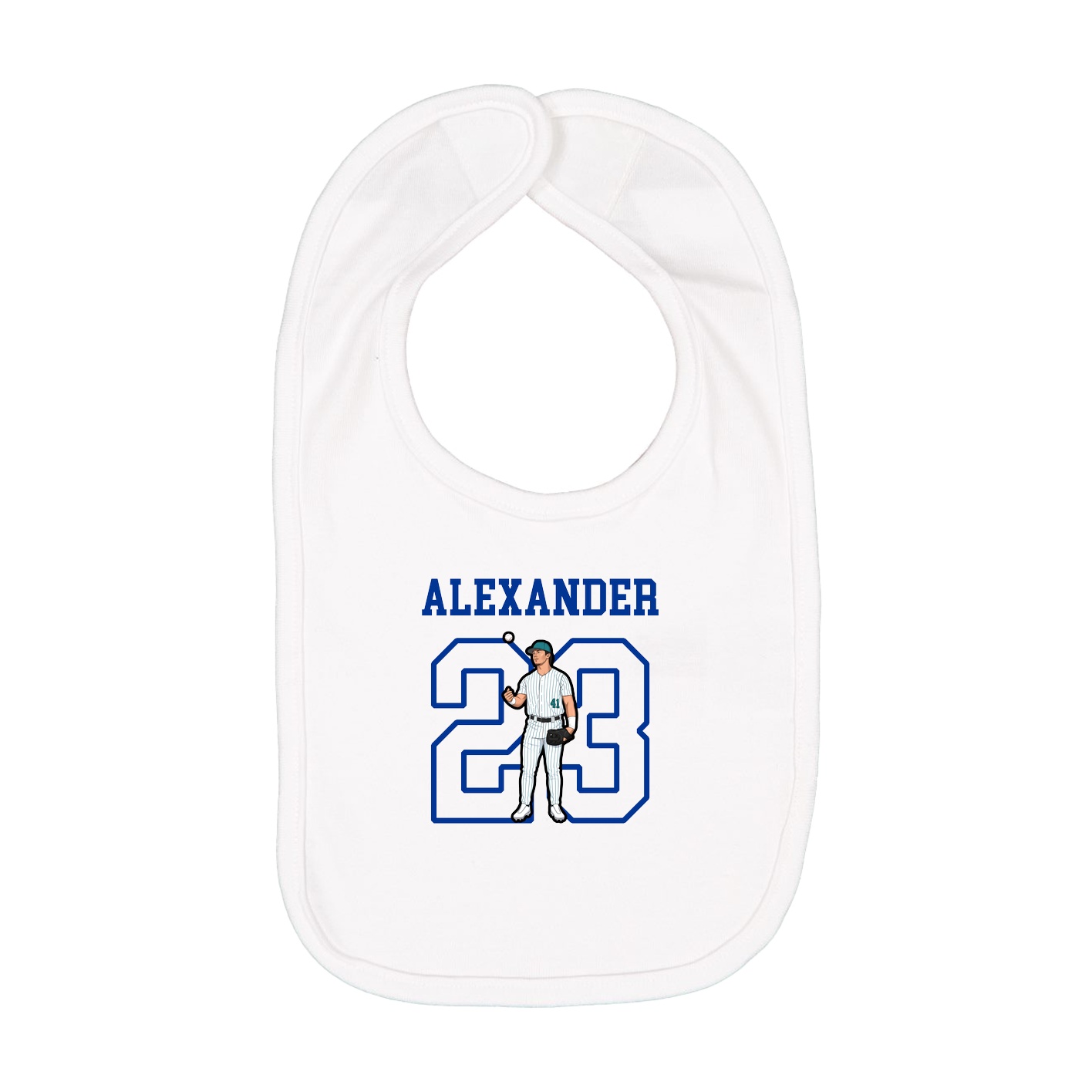 Infant Bib — Shirsey in White