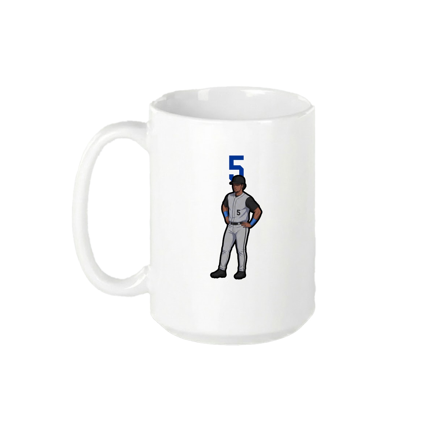 15oz Coffee Mug — Number Top in White