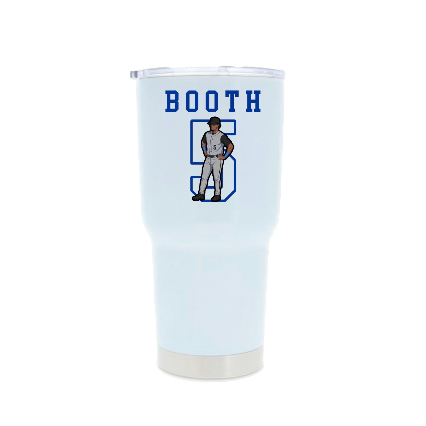 30oz Stainless Steel Tumbler — Shirsey in White