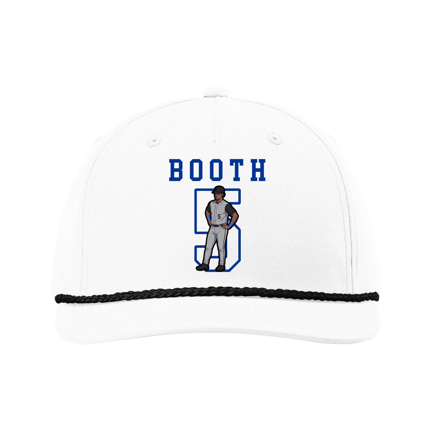 Five-Panel Classic Rope Cap — Shirsey in White