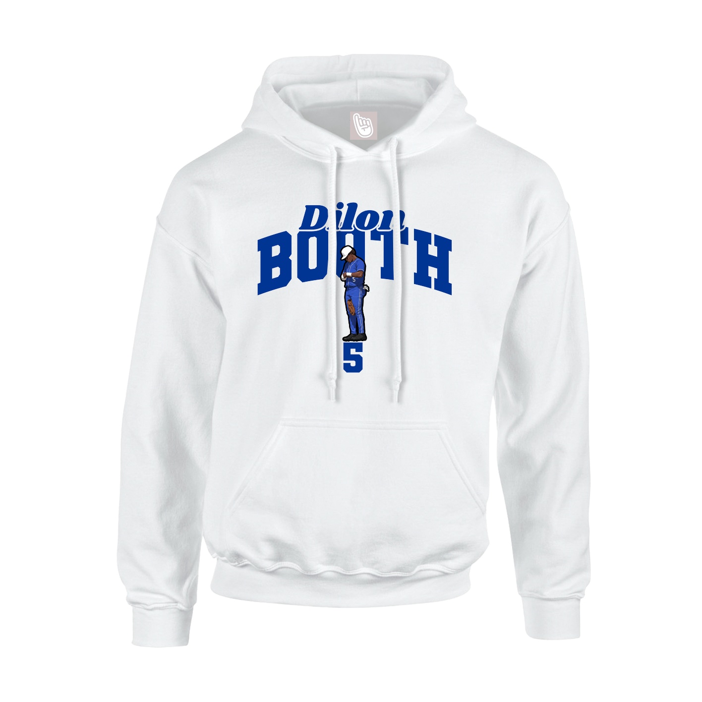 Hoodie — Signature Arch in White