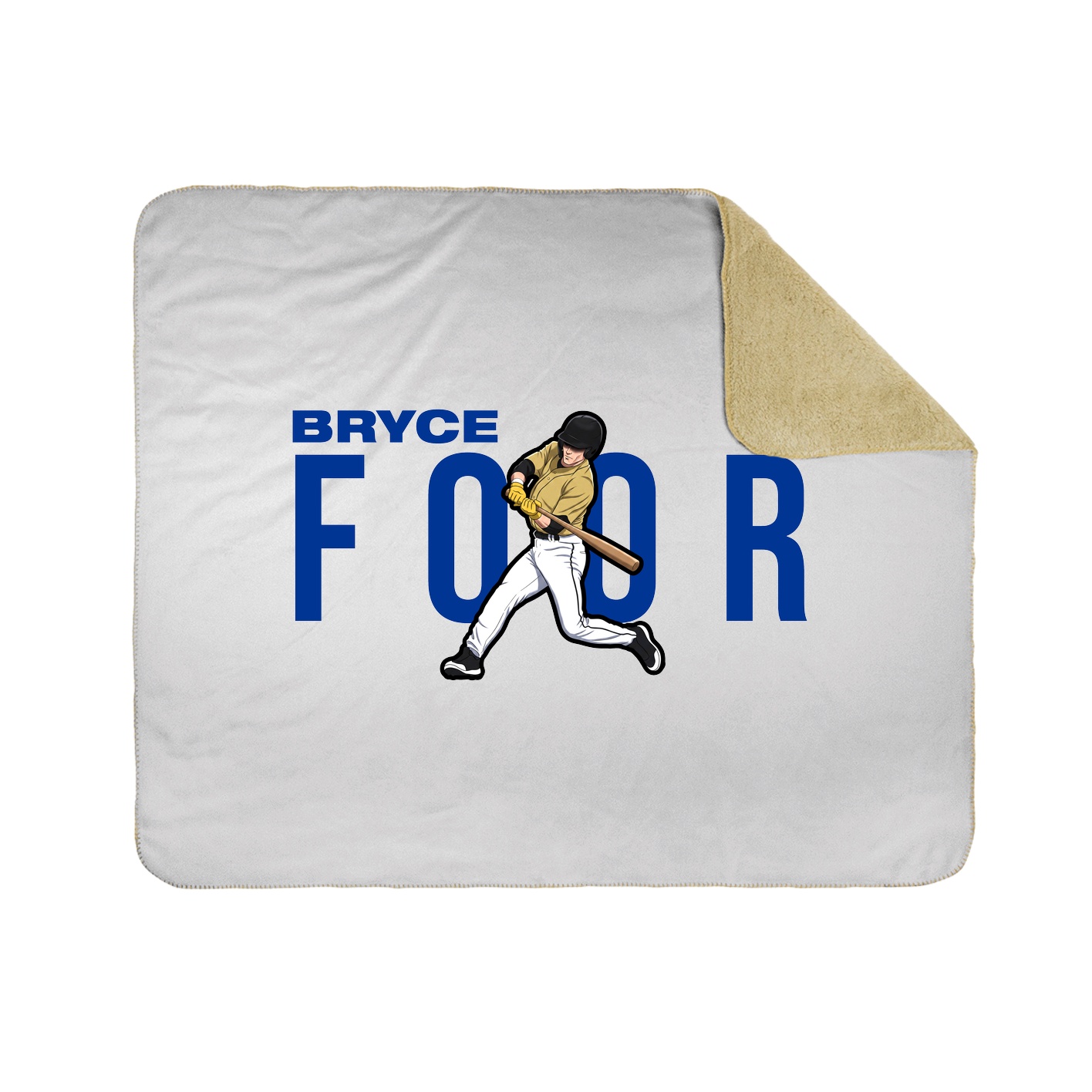 Throw Blanket — Player Name in White