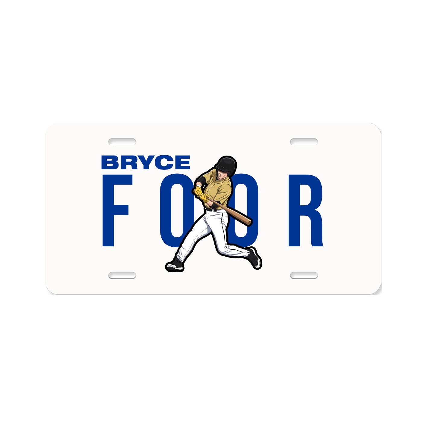 License Plate — Player Name in Classic